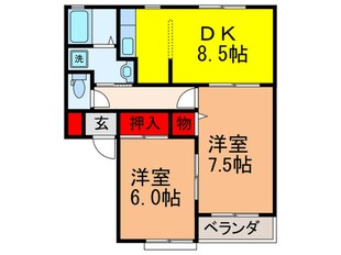 サニーハイツ香里園の物件間取画像